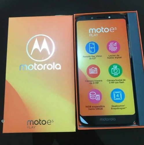 Teléfono Motorola Moto E5 Play. Nuevos Lector De Huellas