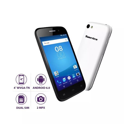 Teléfonos Soneview 6.0 Blanco/negro Android