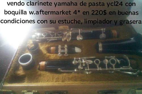 Clarinete Yamaha Ycl24 De Pasta