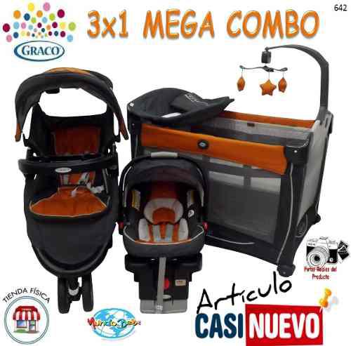 Corral Graco Con Móvil Cambiador Coche Y Portabebe