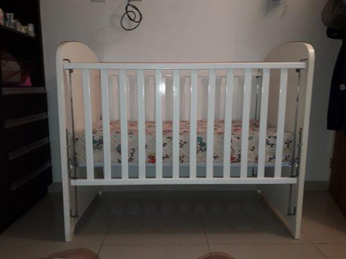 Cuna Para Bebes De Madera Con Colchon