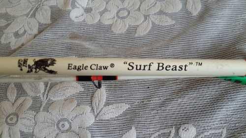 Caña De Pescar Eagle Claw Surf Beast Reel Y Nylon +