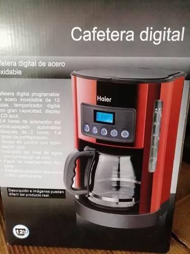 Cafetera Digital Roja Negociable