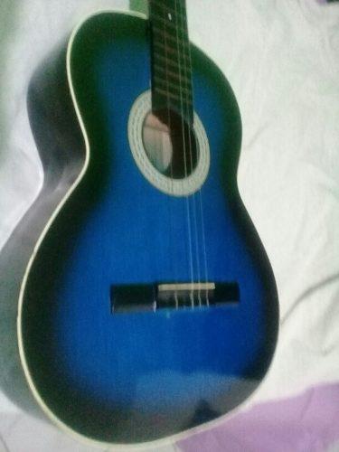 Guitarra Acustica Color Azul