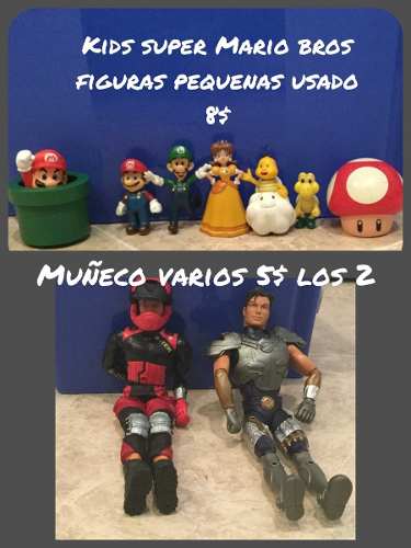Juguetes Figuras De Marios Bross Y Muñecos Varios