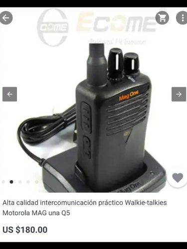 Radios Motorola Mag One Q5 Impecables Venta El Par Completo
