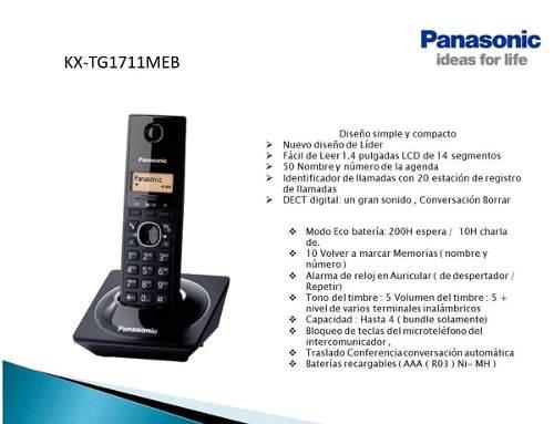 Telefono Inalambrico Original Panasonic Kxtg1711
