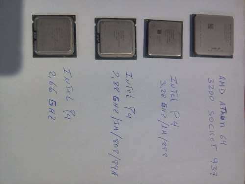 Procesador Amd Athlon 64 Socket 939 Y Procesadores Intel P4