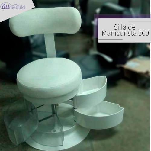 Silla De Manicurista 360 Para Peluquería