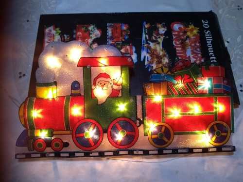 Adorno De Navidad Para El Hogar. Tren De Navidad Con Luces
