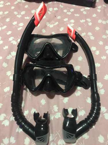 Careta Y Snorkel Ecology Modelo Tiburon Dos Sets