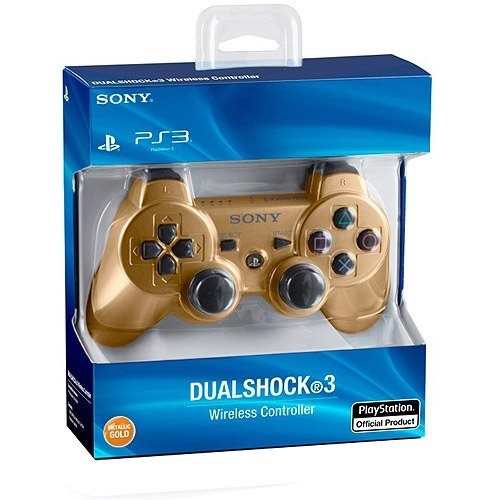 Control Ps3 Inalámbrico Dualshock Dorado Original Sony