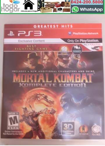 Mortal Kombat Komplete Edition Ps3