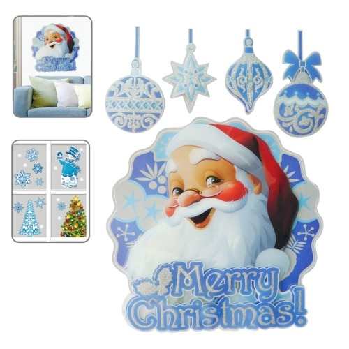 Para Navidad Wall Sticker Christma Serie Santa Claus Dbuc