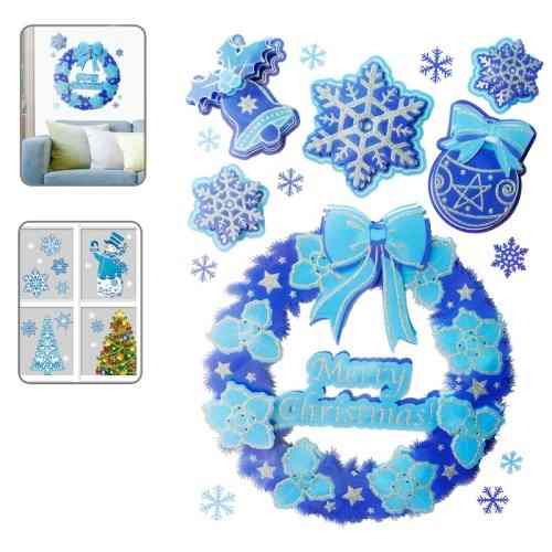 Para Navidad Wall Sticker Christma Serie Snow And Dbug