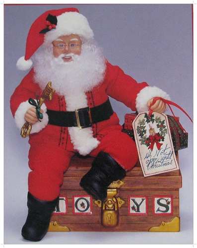 Santa Claus Con Movimiento Importado Navidad En Su Caja