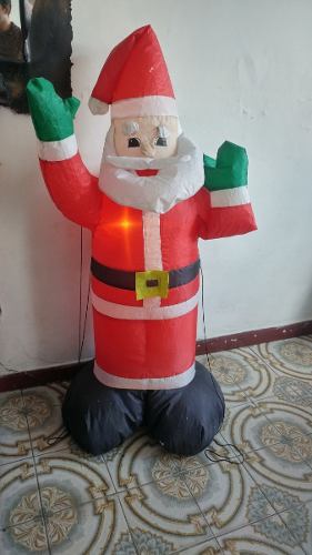 Santa Inflable Con Luces De Navidad Adentro