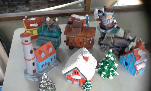 Tren De Navidad De Ceramica