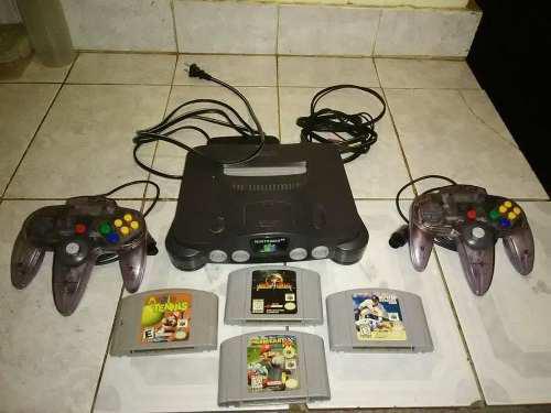 Nintendo 64 Con 4 Juegazos Dos Controles