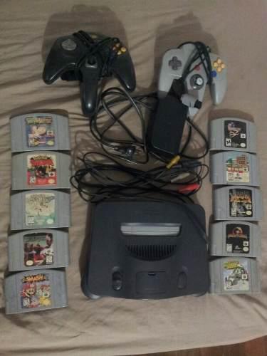 Nintendo 64 Con Juegos Y Accesorios
