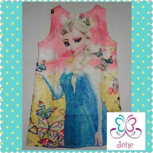 Vestido Niñas Frozen Importado Fashion Elsa Anna Ropa Moda