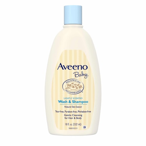 Aveeno Baby Wash & Shampoo 18 Fl. Oz / 532ml Original