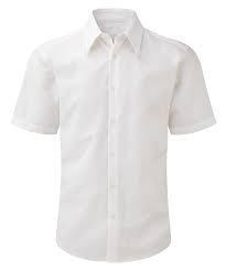 Camisa Escolar Color Blanco 3 Tallas 6,8 Y 10, Nuevas