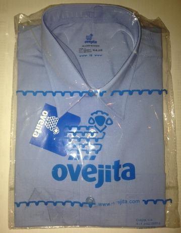 Camisa Escolar Ovejita Unisex Talla 16 Azul