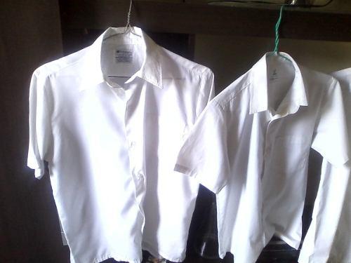 Camisas Escolares Talla 14-16 Blancas