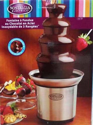 Chocolate Fondue Fountain Chocolatera Nostalgia De 4 Niveles