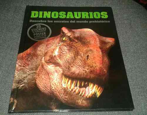 Dinosaurios Libro Con Afiche Y Calcomanias Stikers *nuevo*