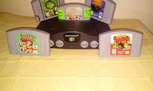 Nintendo 64 Consola Para Video Juego + Banjo Tooie Pokemon