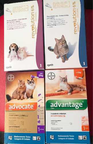 Pipetas Antipulgas Para Gatos, Bayer Y Revolution