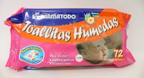 Toallitas Húmedas De Bebé, 72 Unidades