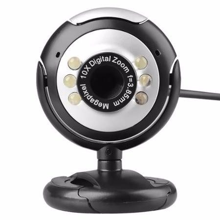 Camara Web Cam Vga Usb Vision Nocturna Micrófono Selektro
