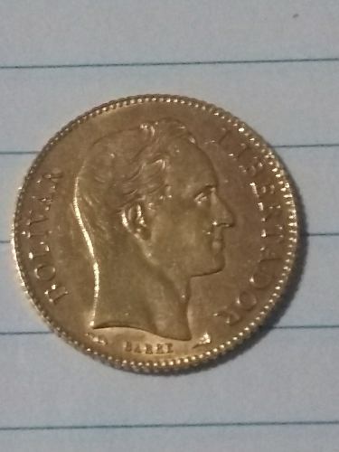 Moneda De Oro 20 Bs 