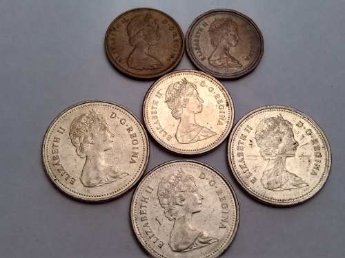 Monedas De Colección Antiguas (canadienses). 