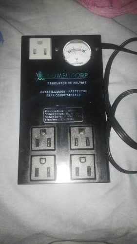 Regulador Voltaje Pc Compucorp 600va 5 Tomas