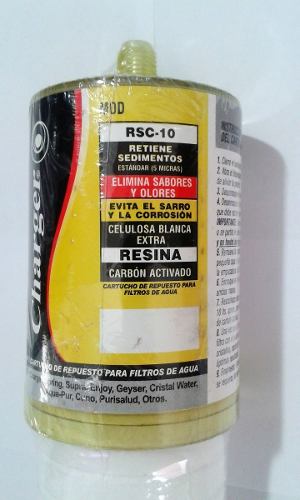 Cartucho Charger + Rosca 10'' Rsc-10 Celulosa Resina Carbon