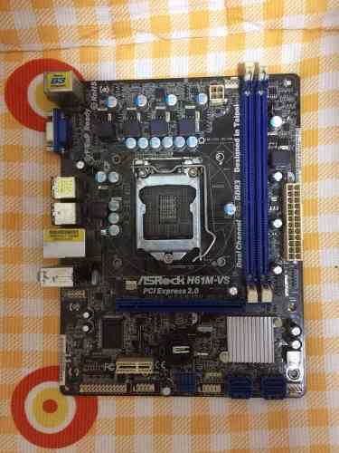 Combo Cpu I3 + Tarjeta Madre Asrock H61 Socket 1155 + 4gb