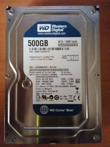 Disco Duro De 500 Gb Western Digital