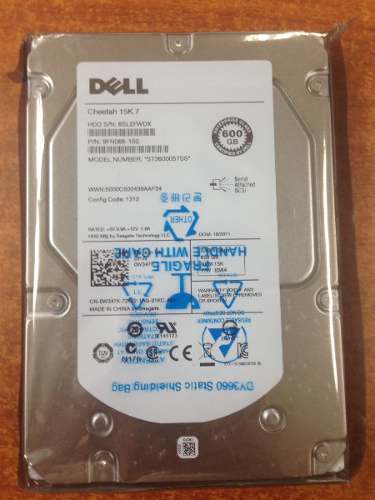 Disco Duro Servidores, Marca Dell, 600 Gb, Sas 6gbps Rpm 15k