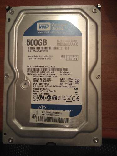 Disco Duro Wd 500gb (reparación O Repuesto)