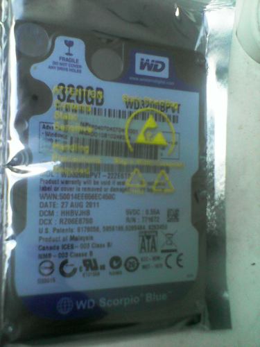 Disco Duro Wester Digital 320 Gb Sata  (scorpio Blue)