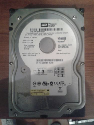 Disco Duro Western Digital Ide 80gb