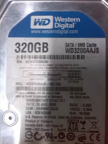 Disco Duro Western Digital Original 320gb