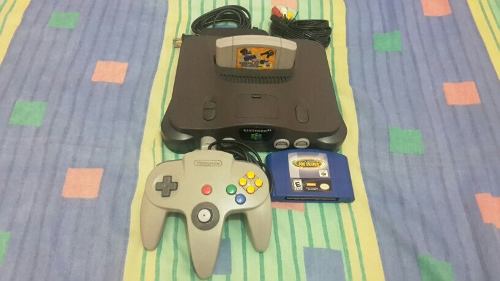 Nintendo 64 Con 1 Control, 2 Juegos, Cables Y Transformador