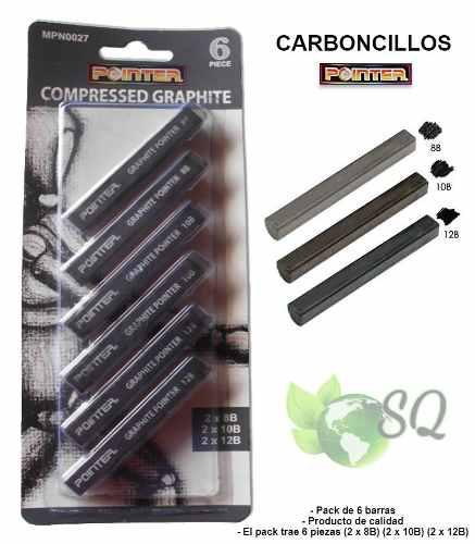 Pack De 6 Carboncillos 8b