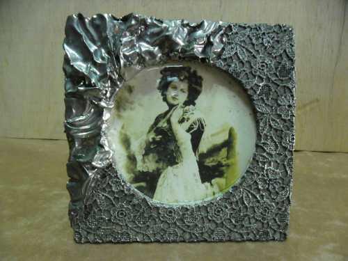 Porta Retrato En Pewter (piuter) Made In Italy