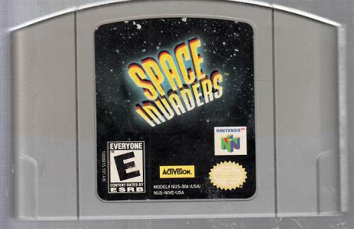 Space Invaders Video Juego De Nintendo 64 Usado